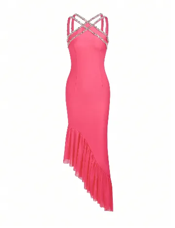 Rochie lunga SHEIN, roz