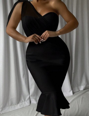 Rochie scurta SHEIN CURVE, negru