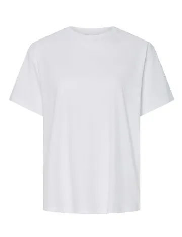 Tricou Pieces, alb