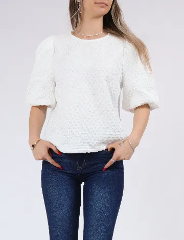 Bluza Pieces, alb