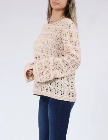 Bluza Pieces, crem Crem