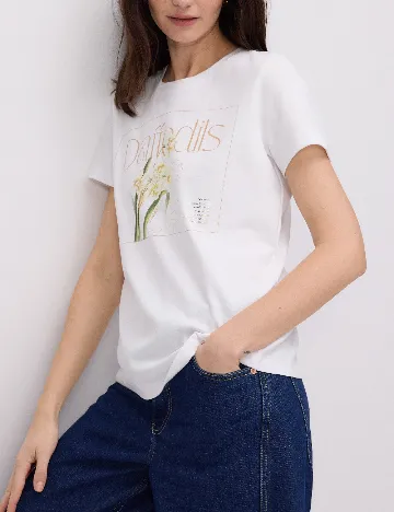 Tricou Reserved, alb