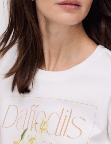 Tricou Reserved, alb