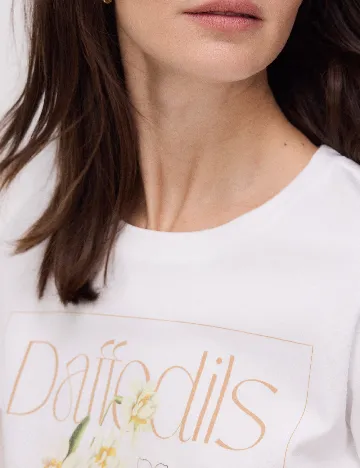 Tricou Reserved, alb
