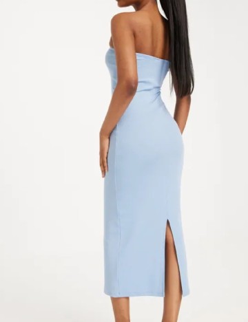 Rochie medie Pieces, albastru