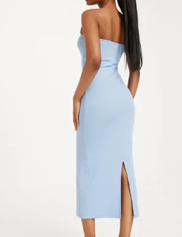 Rochie medie Pieces, albastru