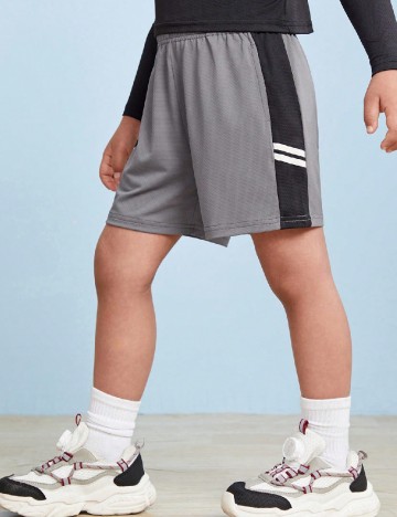 Pantaloni scurti Shein Kids, gri