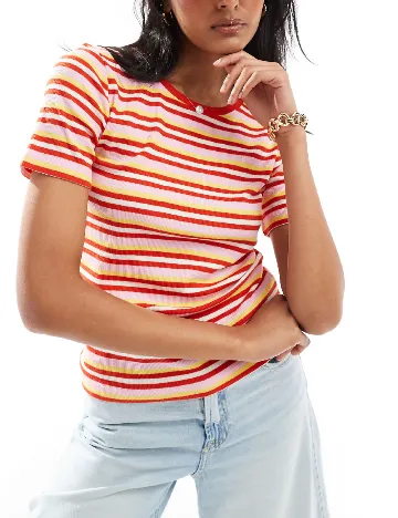 Tricou Pieces, mix culori