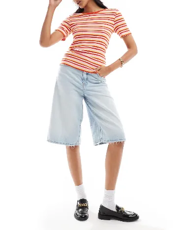 Tricou Pieces, mix culori