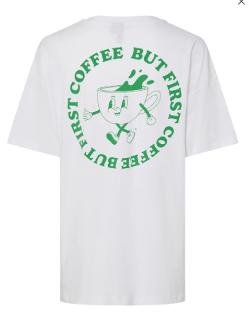 Tricou Pieces, alb