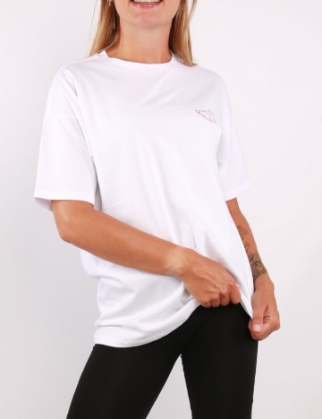 Tricou Pieces, alb