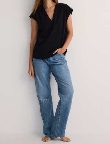 Tricou Reserved, negru
