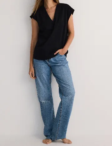 Tricou Reserved, negru