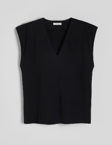 Tricou Reserved, negru