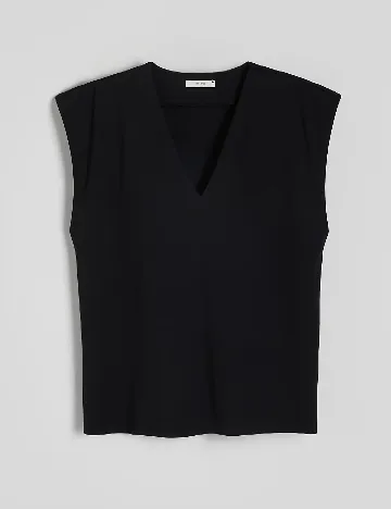 Tricou Reserved, negru