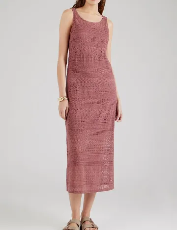 Rochie medie Vero Moda, roz pudra