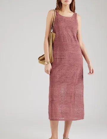Rochie medie Vero Moda, roz pudra