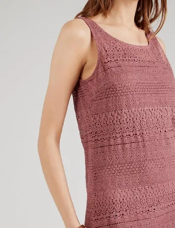 Rochie medie Vero Moda, roz pudra