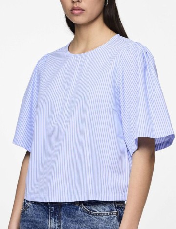 Bluza Pieces, albastru