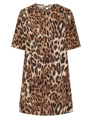Rochie scurta Pieces, animal print
