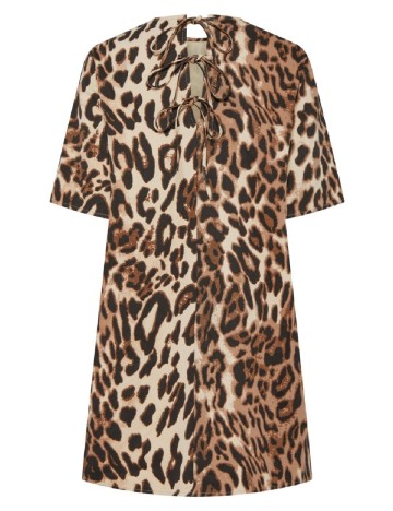 Rochie scurta Pieces, animal print
