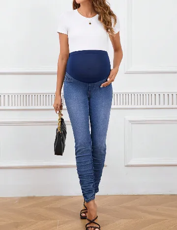 Blugi SHEIN Maternity, albastru