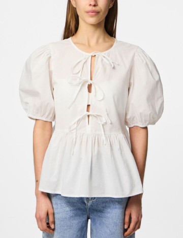 Bluza Pieces, alb