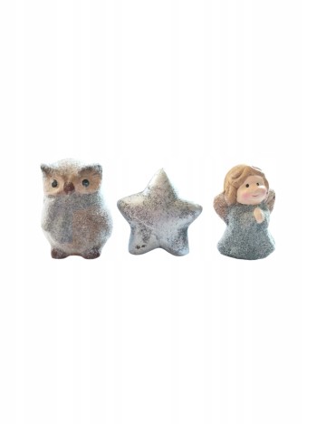 Set figurine ornamentale OutletMag, argintiu