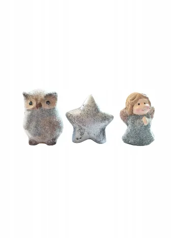 Set figurine ornamentale OutletMag, argintiu