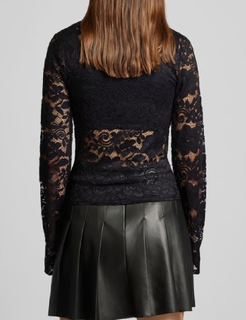 Bluza Pieces, negru