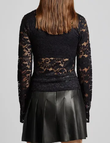 Bluza Pieces, negru