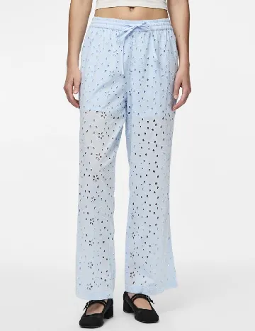 Pantaloni Pieces, albastru