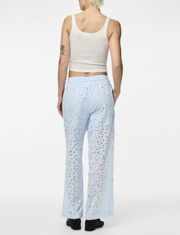Pantaloni Pieces, albastru