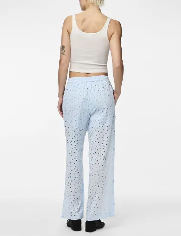 Pantaloni Pieces, albastru