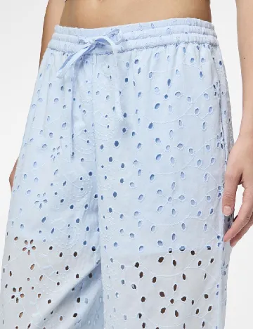 Pantaloni Pieces, albastru