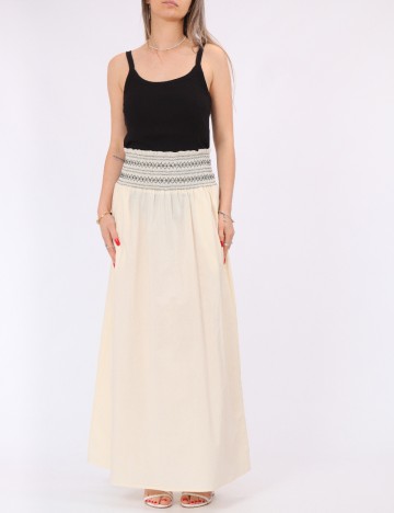 Fusta Vero Moda, crem