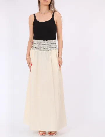 Fusta Vero Moda, crem