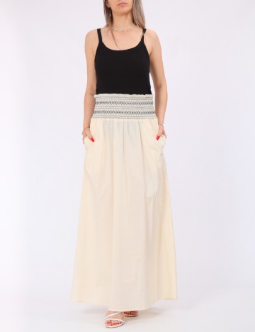 Fusta Vero Moda, crem
