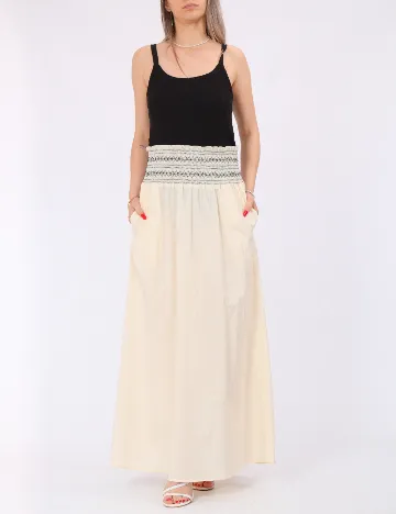 Fusta Vero Moda, crem