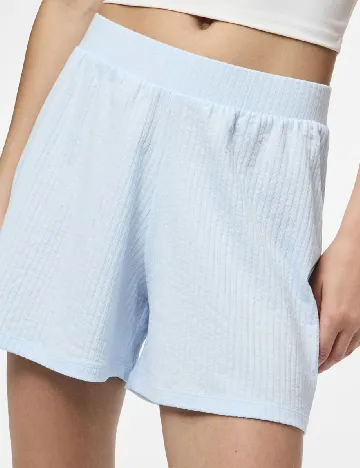 Pantaloni scurti Pieces, albastru