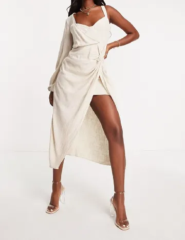 Rochie medie ASOS, crem Crem