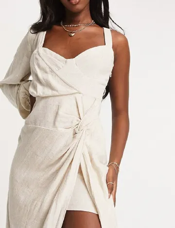 Rochie medie ASOS, crem Crem