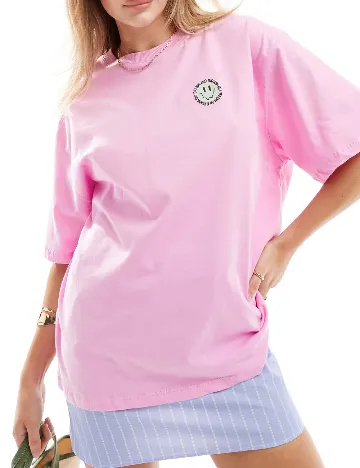 Tricou Pieces, roz