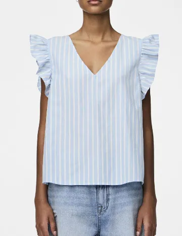 Bluza Pieces, albastru