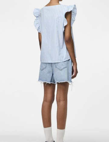 Bluza Pieces, albastru