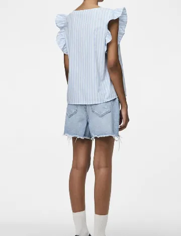 Bluza Pieces, albastru