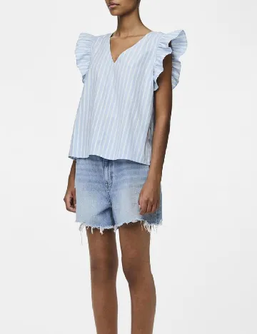 Bluza Pieces, albastru
