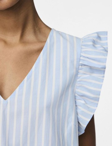 Bluza Pieces, albastru