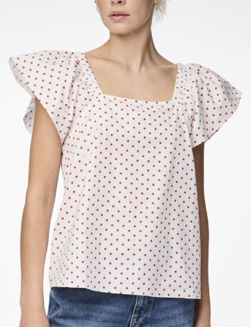 Bluza Pieces, alb