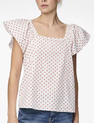 Bluza Pieces, alb